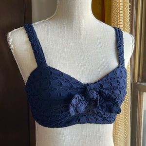 Small Abercrombie & Fitch Cotton Eyelet Bralette Top